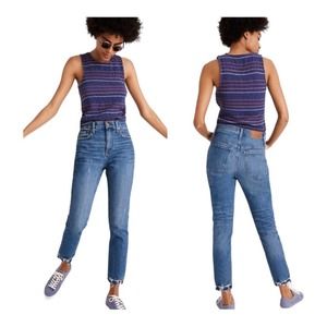 Madewell The High-Rise Slim Boyjean Melbourne Wash 25